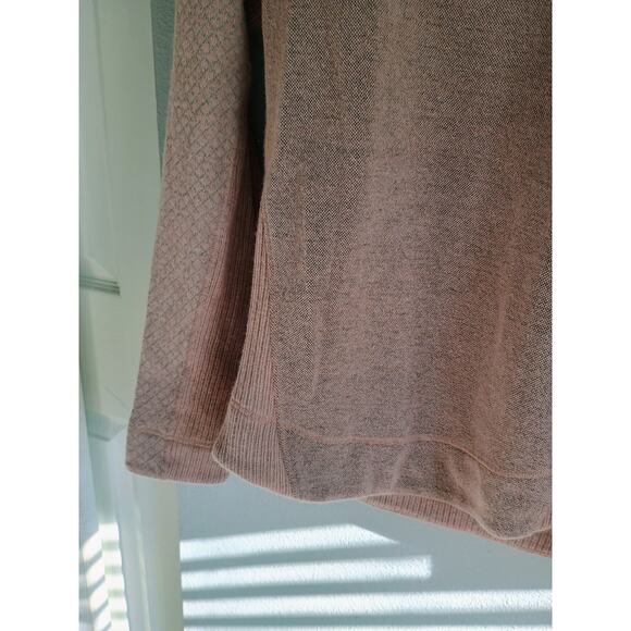 prAna Brandie sweater in light mauve heather small wool blend pink cozy warm - Picture 3 of 16